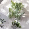 Decorative Flowers 10 Pcs Artificial Greenery Stems 12.4 Inches Faux Eucalyptus Leaves For Vase Bridal Wedding Bouquet Table Centerpiece DIY