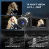 8K 64MP Video Kamera Kamera Kamera ile Ir Night Vision Vlogging Kamera 18x Zoom Wifi Dijital Dokunmatik Ekran Kamera 32G SD Kart 24GR EMOTEC ONTROLM ICROP