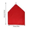 Chair Covers Fashion Christmas Cover Red Non-woven Table Decoration Dining Party Supplies