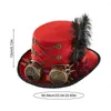 Party Decoration Gothic Steampunk Top Hats Costume Unisex Carnival Dress Up Accessories For Movie Props Dress-up Parties Festivals Fancy