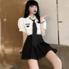 2024 Japanese School Uniform Sailor JK Girl Navy Sailor Uniform Two-Piece Set Girl School JK Uniform Set Cheerleading 61KZ#