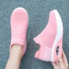 Tofflor dämpande gummiplattform kvinnor casual promenad sneakers slipon andningsskor femme springande jogging zapatillas mujer