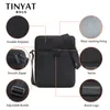 Tinyat Busin Sac à bandoulière pour hommes Travail Toile Mari Sacs à bandoulière Sling Sac étanche Homme Sac à bandoulière pour 7,9 'iPad K3Oq #