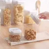 Keukenopslag Voedselcontainers Set Pantry-organisatie en met Easy Lock-deksels 4-delig