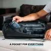 Sacs de rangement Sac de voyage - Sac de voyage / sac à dos convertible Taille de bagage à main pour avion Sac pour ordinateur portable à usage quotidien Sac à dos noir conforme à la TSA