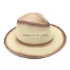 Stingy Brim Hats Summer Panama Hat Women Khaki Beach St Fedora Female Vintage Casual Sombrero Trilby Sun Chapeau Drop Delive Dhgarden Dhbv1