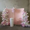 パーティーデコレーションアイテムの装飾を含む花なしアクリルアーチバックドロップスタンドの花の供給イベントステージバックグラウンドドロップデリデジュー