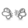 Boucles d'oreilles en argent sterling 925 avec vis papillon pour femme et enfant - Bijoux minimalistes