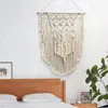 Tapestries 2024 Macrame Wall Hanging Tapestry Hand Woven Bohemian Style Home Boho Background Livingroom Bedroom Decor Decration House