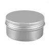 Bouteilles de stockage 12 paquets de boîtes de 80 ml contenants de thé boîte en aluminium pot à lèvres rond en métal avec bouchon à vis pour