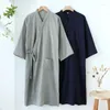 Home Clothing Breathable Autumn Japanese Spring Long Loose Summer Men And Nightgown XL Light For L Robe Men's M