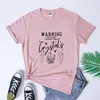 Women's T Shirts Warning May Start Talking About Crystals T-Shirt Aesthetic Crystal Magic Tee Shirt Top Gothic Witchy Woman Energy Mystic