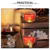 Disposable Cups Straws 24 Pcs Decor Office Bowl Water Offering Fu Character Decoration Home Yoga Meditation Tibetan Supplies Plastic Altar