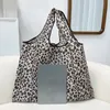 leopard Folding Tote Shop Bag Print Fr Supermarket Handbag Light Waterproof Vegetable Bag Travel Storage Bag Handbag 61zv#