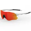 Outdoor sports cycling color changing glasses dazzling large frame windproof bicycle running marathon polarized