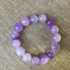 Filo 12mm NATURA Giada Viola Agata BRACCIALE MANO VERDE CATENARIA A5 Pietra