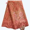 SJD LACE Ultimo tessuto di pizzo di maglia francese con pietre di alta qualità 5 anni di tulle africano per cucire abiti da festa di lusso 240326