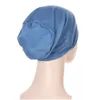 Beanie/Skull Caps New Women Muslim Hijab Inner Cap Underscarf Solid Color Head Scarf Cross Headband Headwrap Turban Drop Del Dhjfk