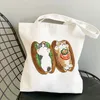 high Capacity Canvas Shoulder Bags Woman Shop Bags Kawaii Cats Carto Manga Tote Bag Beach Bag Shopper Bags Handbags c4uy#