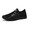 Casual Buty Slip-On Men Mesh Sport Mężczyzna wielki rozmiar 46 Running Man Low Top Blue Sneakers