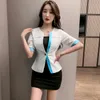 donna abiti da lavoro vestito cameriere dell'hotel bellezza Sal Spa massaggio chiodo Cafe sexy pediluvio sauna tecnico gonna generale uniforme L23J #