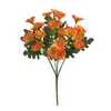 Dekorative Blumen, Dekoration, Blumenstrauß, Blumenköpfe, 21 Gänseblümchen, künstliche Pflanzen, Sonne, Kunstseide, lang, für hohe Bodenvase