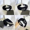 Marca vintage designer carta impressão headbands para mulheres de abas largas engrossar primavera hairbands headwrap pano tecido rua moda lenço argola de cabelo