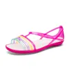 Casual Shoes Akexiya 2024 Women Sandals Summer EVA Mixed Candy Colors Soft Slip On Beach Jelly Woman Flat