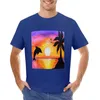 Męskie topy zbiornikowe pomalowane delfin w t-shircie Sunset Cute Men Ubrania