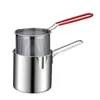 Colanders Strainers Stainless Steel Deep Frying Pot Oil Filter Tempura French Fries Fryer Strainer Chicken Fried Pan Kitchen Cooking T Otxyg