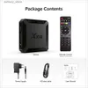 Set Top Box X96Q TV Box Android 10 2 GB 16 GB Allwinner H313 Quad Core 4K 60f Smart TV Box Wifi Google Player Youtube X96 1 GB 8 GB Set-top Box Q240330