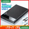 Boîtiers de disque dur Boîtier Ugreen 2.5 Sata vers USB 3.0 boîtier de disque dur pour boîtier de disque SSD C 3.1 Gen 2 Hd externe 240322 livraison directe Comp Otj10