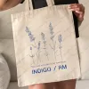 1 PC OSTATNI Osiągnięcie mojego dwudziestu Indigo RM TOTE TOG TOG CANVAS TORBA REMPER DO TRAVEL DENSABLE WOME WORM S3DM#