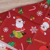 Hundkläder julkaklig bandana Santa Claus Scarf Xmas Triangle Bibbs kostymtillbehör för litet medium