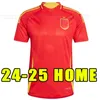 2024 Spanien Soccer Jersey Espana Ansu Fati Asensio Morata Ferran Koke Gavi Azpilicueta C.Soler 24 World Ramos Cup Football Shirts Men Kid Kit Fans Player 4XL 3XL 2025