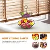 Dinnerware Sets Fruit Basket Storage Serving Tray Kitchen Multifunction Home Fruits 2 Tier Dessert Display