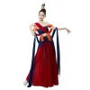 Klassisk Dunhuang Dance Natial Costume For Women Sexig Hanfu Fairy Cosplay Suit Elegant Exotic Clothing Ancient Yangko Dance W3GQ#