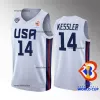 Maillot de basket-ball de l'équipe de la Coupe du monde 2023 des États-Unis Anthony Edwards Brandon Ingram Paolo Banchero Mikal Bridges Jalen Brunson Jaren Jackson Jr. Hot