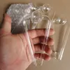 Quemador de aceite de vidrio de tubo doble de 5,5 pulgadas, tubo de aceite de vidrio transparente grande de 14cm, tubo de mano para fumar