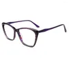 Lunettes de soleil Cadres Acétate Lunettes Cat Eye Mode Prescription Cadre Optique Plein Jante Spectacel Grand Visage Long Temple 145mm