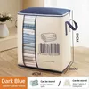Storage Bags Futon Bag Non-Woven Fabrics Transparent Visual Window For Quilt Household Items Clothing
