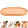 Tallrikar ovala bricka som serverar träfruktdekor dessert liten nyckel dekorativ skrivbord enkel form träbarn