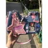 y2k Star Chain Сумка для подмышек New Fi Cool Dark Harajuku Style Джинсовая сумка Розовая женская сумка Tote Кошельки Сумки Baguett f8LM #