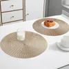 Tapis de Table rond résistant à la chaleur, napperon pour la Protection des repas, décoration de la maison, tapis Anti-brûlure élégant