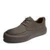 Повседневная обувь весна/осень, роскошные мужские кроссовки высокого качества для отдыха, коричневые кроссовки на шнуровке, мокасины для вождения