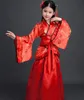 Antiguo chino Dr. Niñas Niños Kimo Traditial Étnico Fan Estudiantes Coro Traje de baile Japonés Yukata Kimo Estilo 39eC #