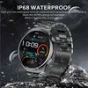 腕時計2024新しいメンズスマートウォッチフルサークルアモールタッチスクリーンBluetooth Talk Womens SmartWatch Waterproof Sports Fitness Watch +Box 24329