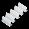 Frames Convenient Durable Useful Price Tag Stand 25pcs Acrylic Display Holder Label Transparent Accessories Counter Top