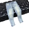 Nuovi jeans Grigio fumo Marchio di moda americano slim pantaloni primaverili ed estivi di alta qualità moda casual jeans leggeri di lusso