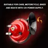 1/2pcs 12V tromba d'aria per auto Lumaca Tromba d'aria elettrica Marine Barca Forte Allarme Kit Barca Moto Dual-tone clacson Segnale forte